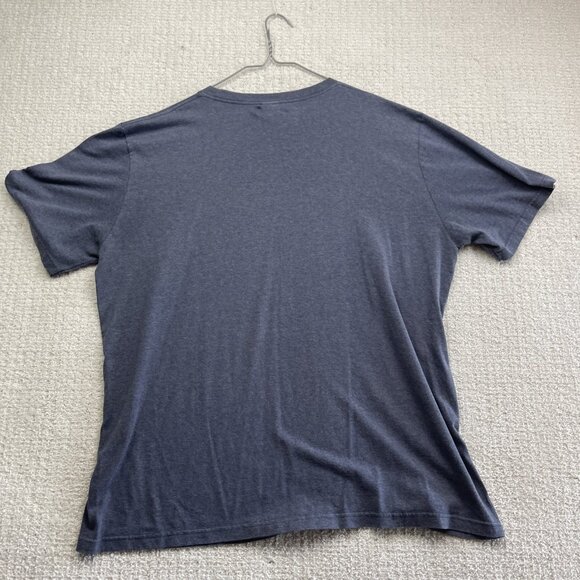 The North Face T Shirt Men's 2XL Orange Chest Logo Cotton Outdoor Casual Read - Picture 16 of 16